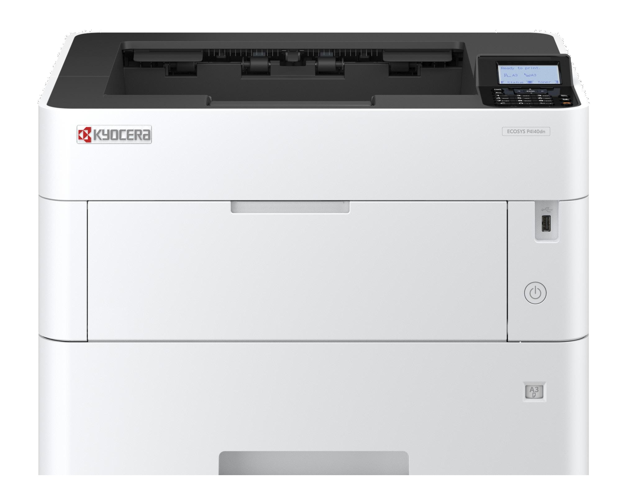 Kyocera ECOSYS P4140dn A3 s/w 40S/min | MHS- und ECORO-ready Kyocera ECOSYS P4140dn A3 s/w 40S/min | MHS- und ECORO-ready