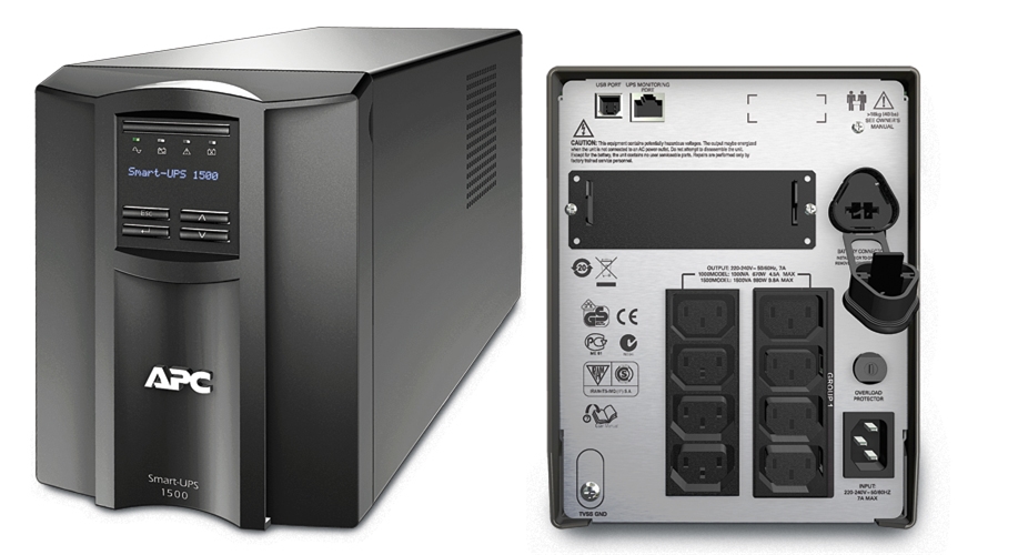 APC Smart-UPS 1500VA LCD USB + RS232 Tower