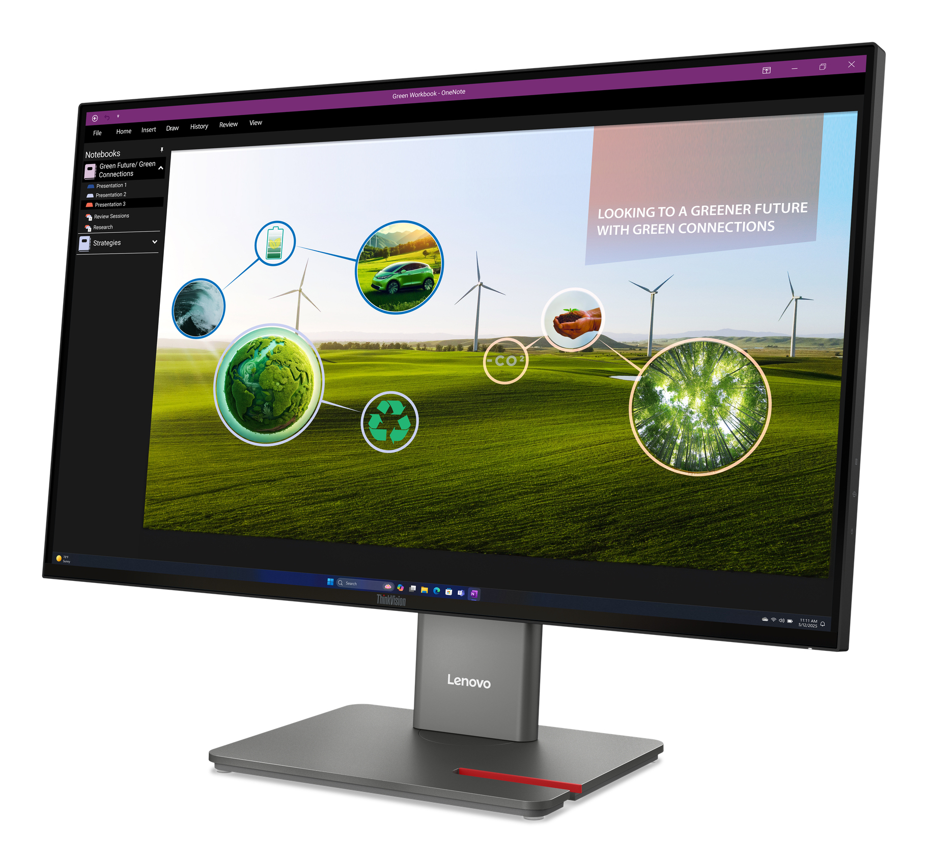 Lenovo ThinkVision P27q-40, 60,5cm (27") schwarz, Höhenverstellbar