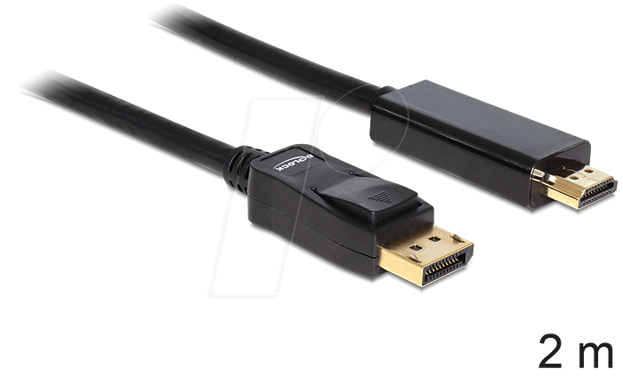 Kabel DisplayPort-St > HDMI-St 2m Kabel DisplayPort-St > HDMI-St 2m