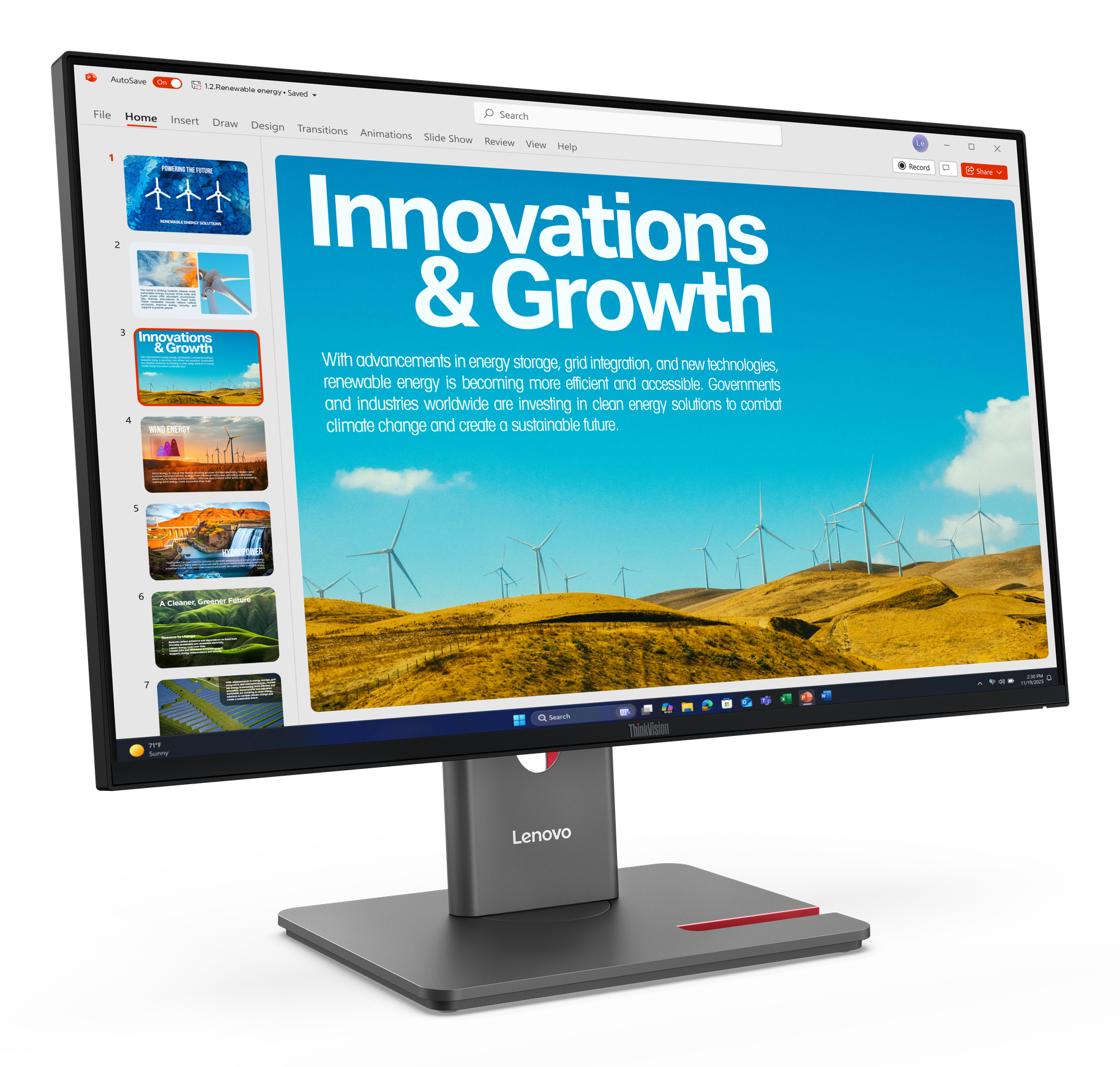 Lenovo ThinkVision P24QD- 40  60,5cm (23,8") schwarz, Höhenverstellbar