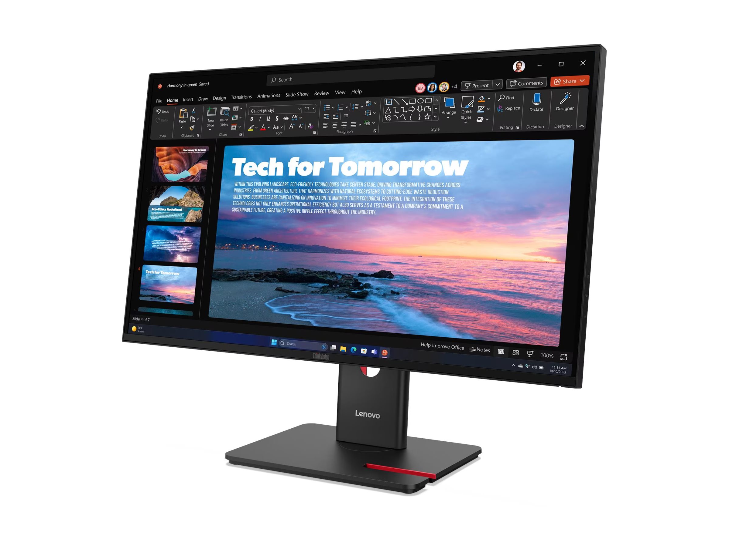 Lenovo ThinkVision T27qd-40 68,6cm (27") schwarz | KPS-ready und ECORO-ready