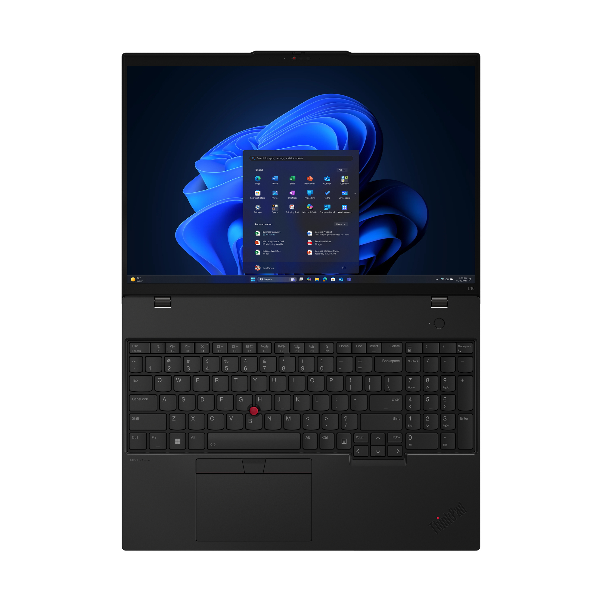 ThinkPad L16 G2 Intel Core Ultra 5 225U, (2P + 8E + 2LPE) / 14T