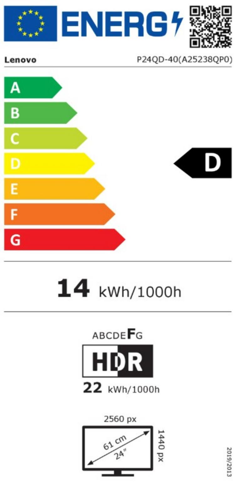 Lenovo ThinkVision P24QD- 40  60,5cm (23,8") schwarz, Höhenverstellbar
