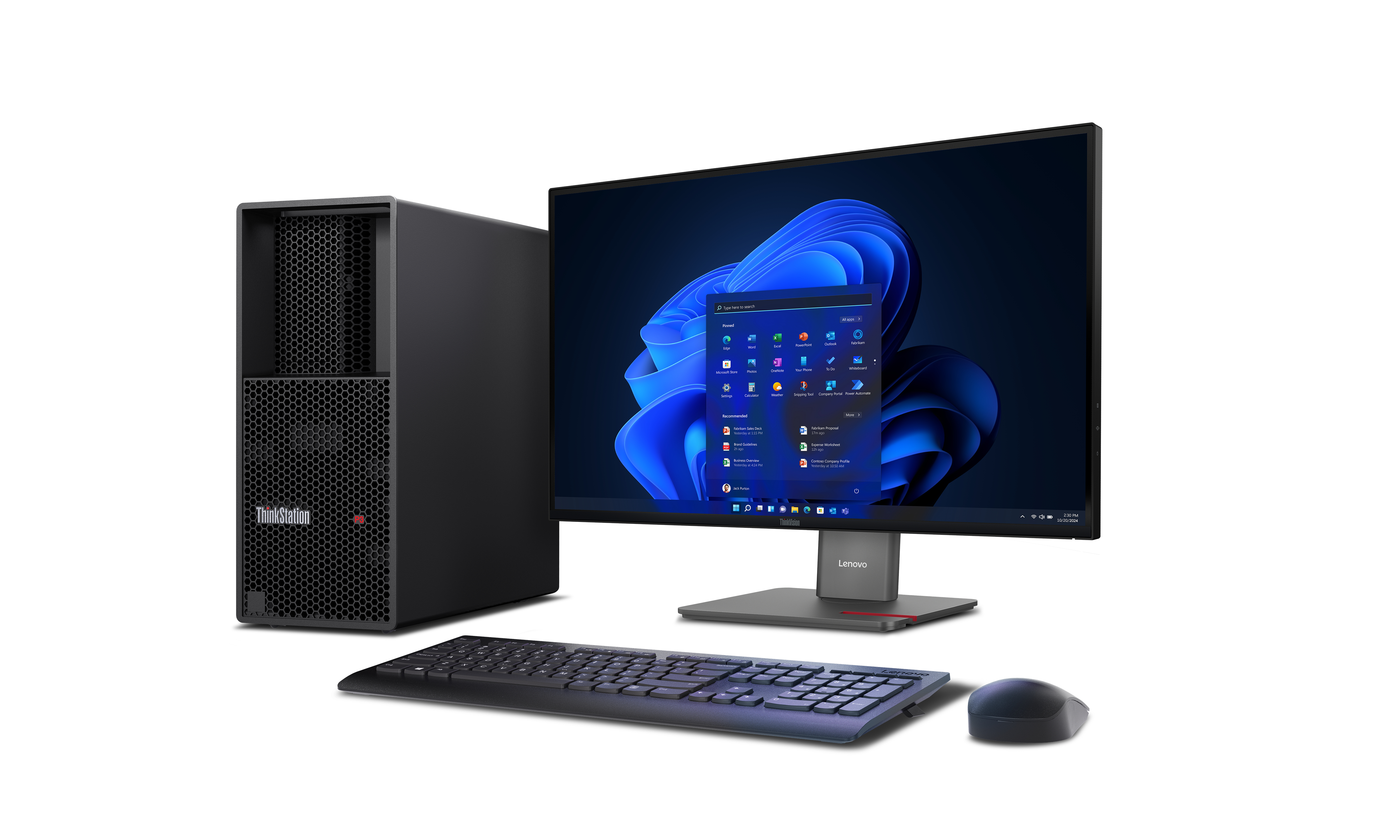 Lenovo ThinkStation P3 Tower Intel Core Ultra 7 265K , (8P + 12C) 20T