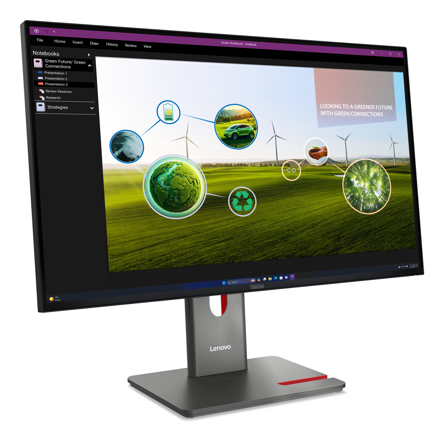 Lenovo ThinkVision P27q-40, 60,5cm (27") schwarz, Höhenverstellbar