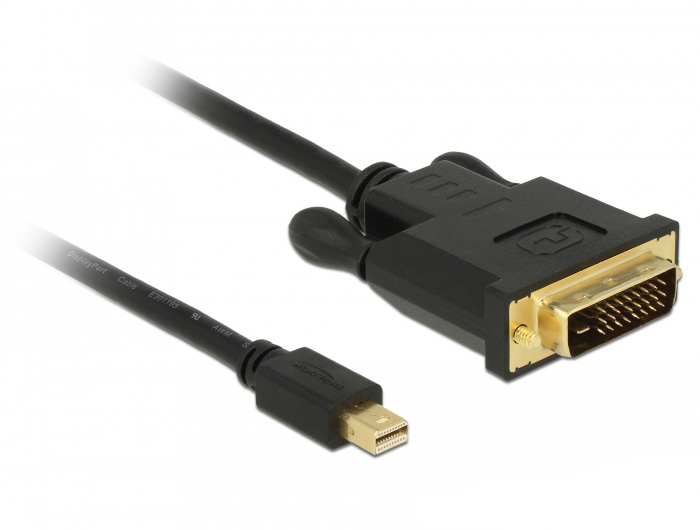 Kabel Mini DisplayPort 1.1 > DVI 24+1 m/m 2m schwarz
