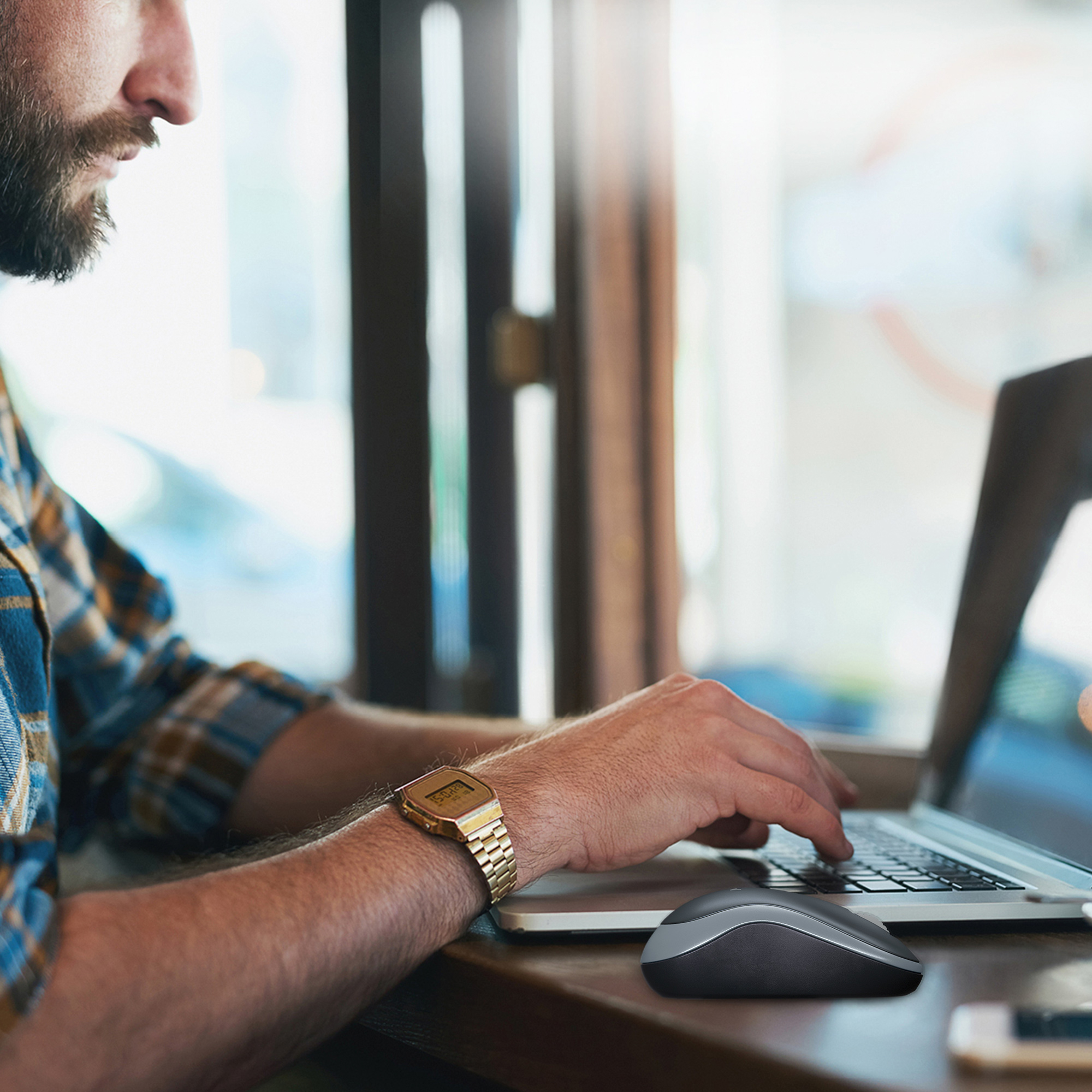 Logitech Wireless Mouse M185 USB grau